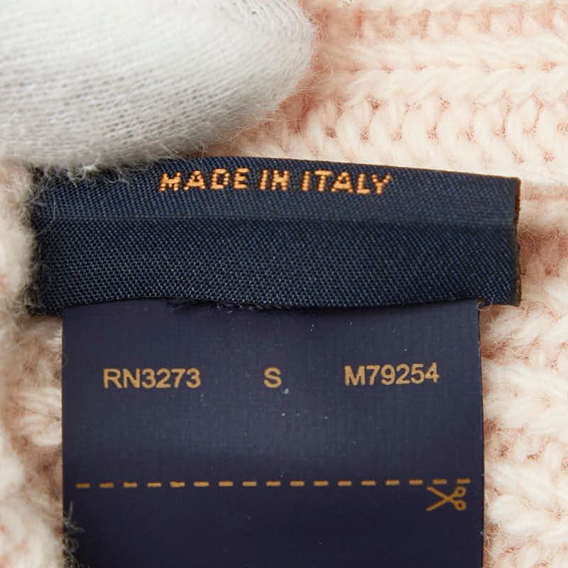 Louis Vuitton Glove Maille LV Medallion Gloves Size S M79254 Camel Rose Pink