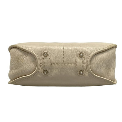 DIOR Christian Dior Shoulder Bag - Gray Beige X Silver Leather