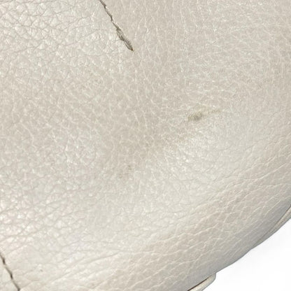 DIOR Christian Dior Shoulder Bag - Gray Beige X Silver Leather