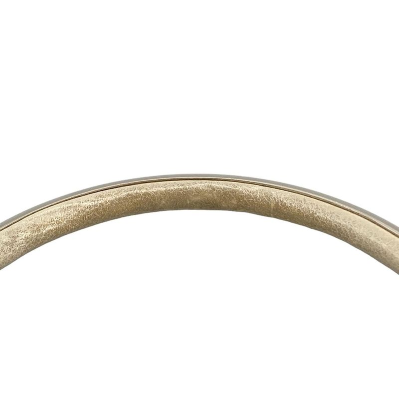 DIOR Christian Dior Shoulder Bag - Gray Beige X Silver Leather