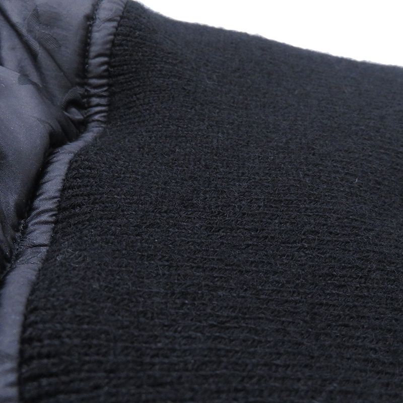 Louis Vuitton Down Jacket Cropped Monogram Puffa 38 Noir Black