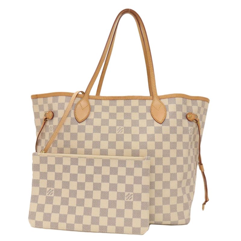 Louis Vuitton N41361 Neverfull MM Tote Bag Damier Canvas Women's