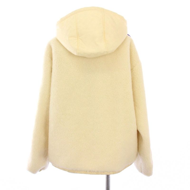Gucci Web Stripe Fleece Jacket With Tag GG Pattern Switching XS Ivory KH