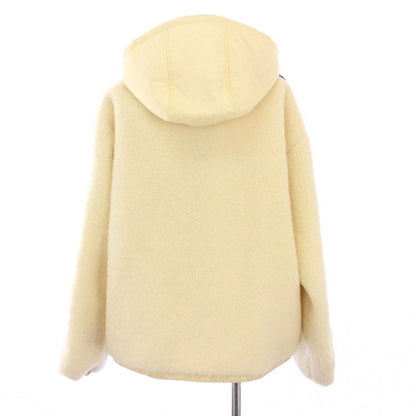 Gucci Web Stripe Fleece Jacket With Tag GG Pattern Switching XS Ivory KH