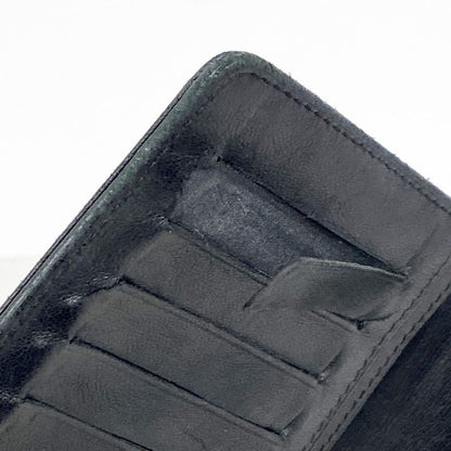 Chanel Long Wallet Icon Lambskin Black Gold Hardware Women's