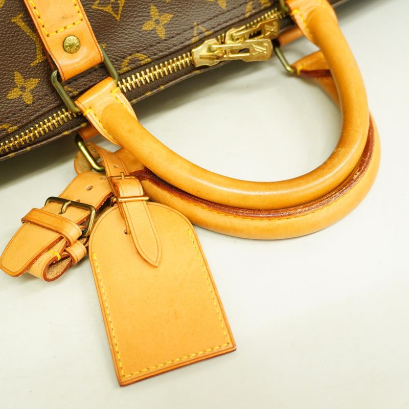 Louis Vuitton Boston Bag Monogram Keepall 55 M41424 Brown Men Women Unisex