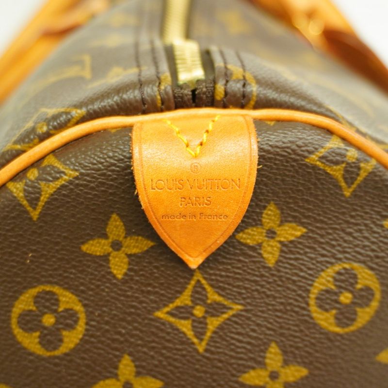 Louis Vuitton Boston Bag Monogram Keepall 55 M41424 Brown Men Women Unisex