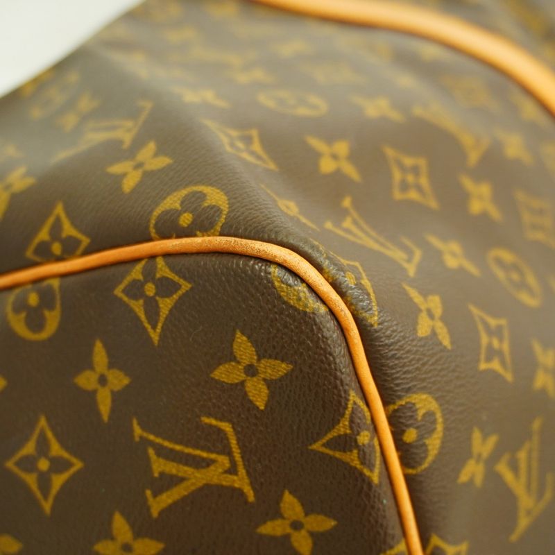 Louis Vuitton Boston Bag Monogram Keepall 55 M41424 Brown Men Women Unisex