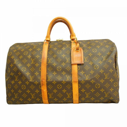 Louis Vuitton Boston Bag Monogram Keepall 50 M41426 Brown Men Women Unisex