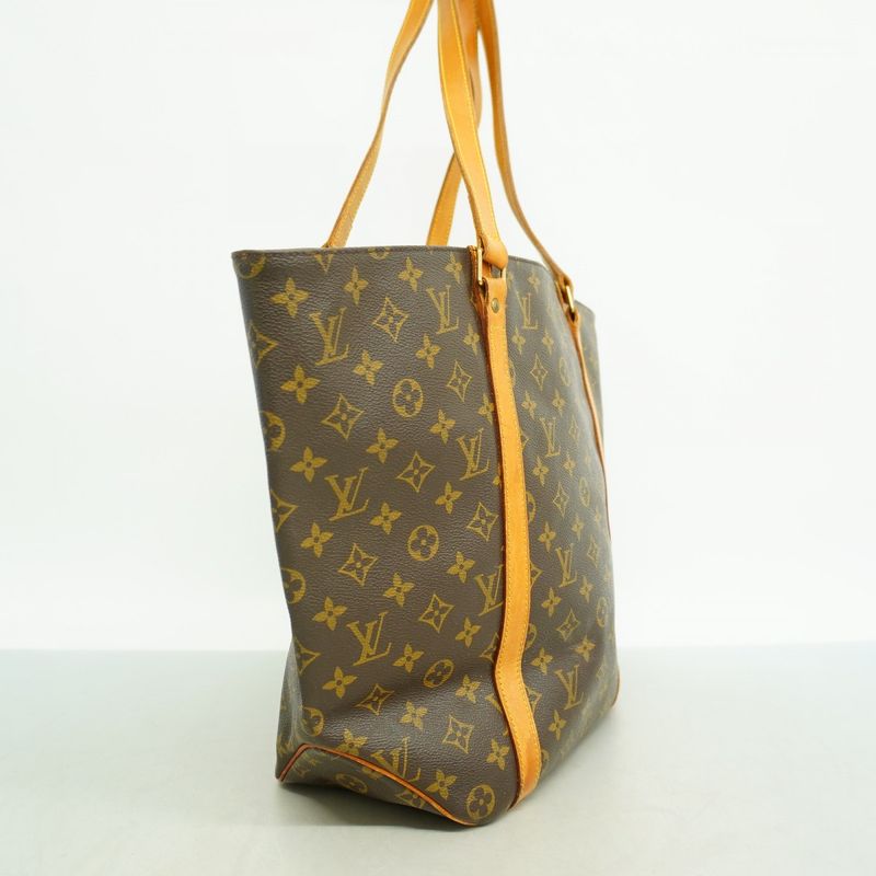 Louis Vuitton Tote Bag Monogram Sac Shopping M51109 Brown Ladies