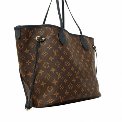 Louis Vuitton Tote Bag Monogram Neverfull Inside Out MM M14994 Brown Navy Ladies