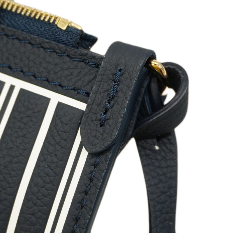 Louis Vuitton Tote Bag Monogram Neverfull Inside Out MM M14994 Brown Navy Ladies