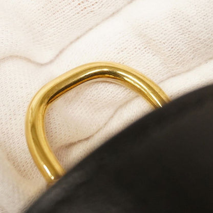 Gucci Shoulder Bag Horsebit 658574 Leather Black Gold Hardware Women's