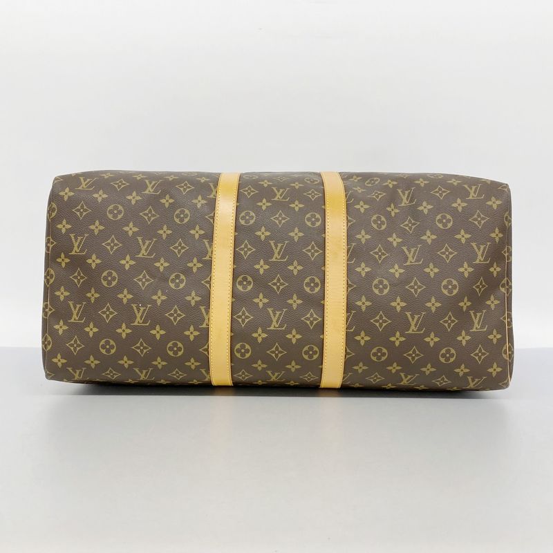 Louis Vuitton Boston Bag Monogram Keepall 55 M41424 Brown Women's
