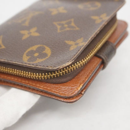 Louis Vuitton Wallet Monogram Compact Zip M61667 Brown Ladies