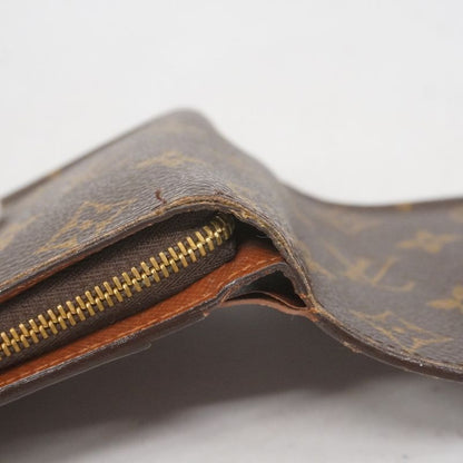 Louis Vuitton Wallet Monogram Compact Zip M61667 Brown Ladies