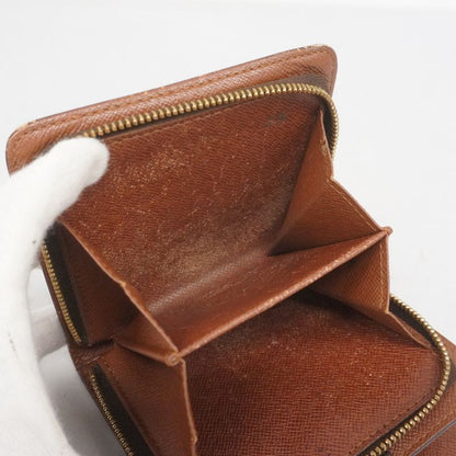 Louis Vuitton Wallet Monogram Compact Zip M61667 Brown Ladies