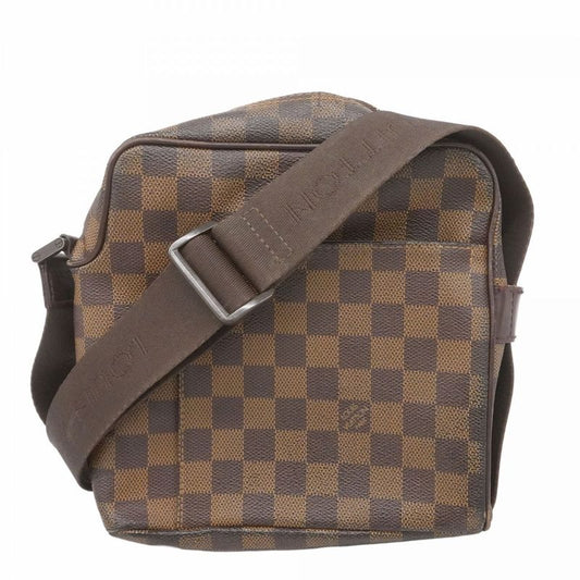 Louis Vuitton Shoulder Bag Damier Olaf PM N41442 Ebene Women's