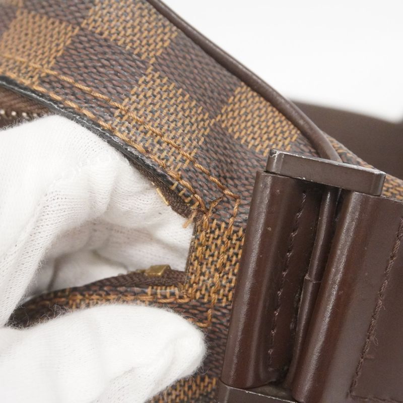 Louis Vuitton Shoulder Bag Damier Olaf PM N41442 Ebene Women's