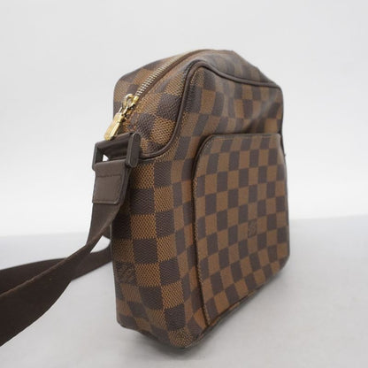 Louis Vuitton Shoulder Bag Damier Olaf PM N41442 Ebene Women's
