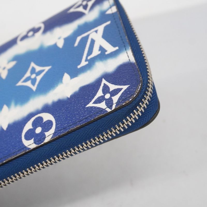 Louis Vuitton Long Wallet LV Escal Zippy Wallet M68841 Blue Men's