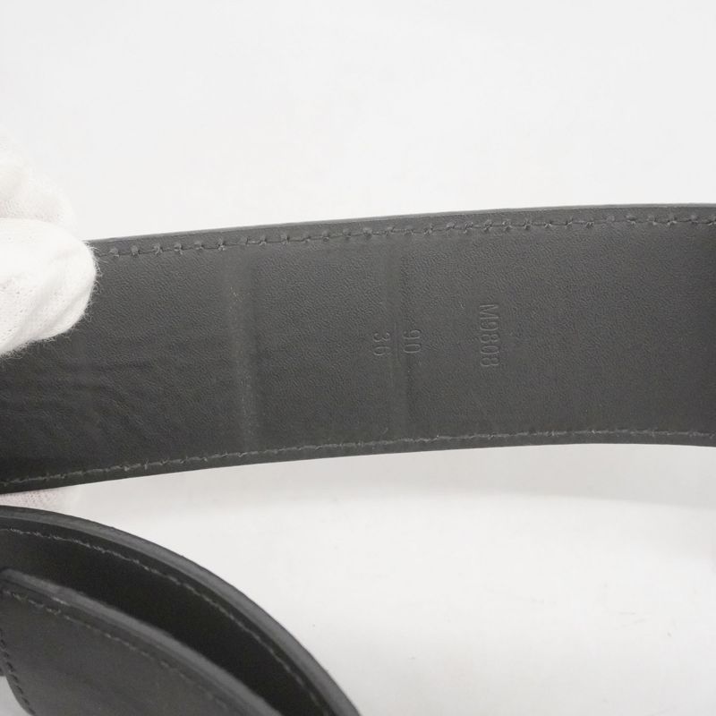 Louis Vuitton Belt Damier Graphite Suntulle LV Initial M9808 Black Men's