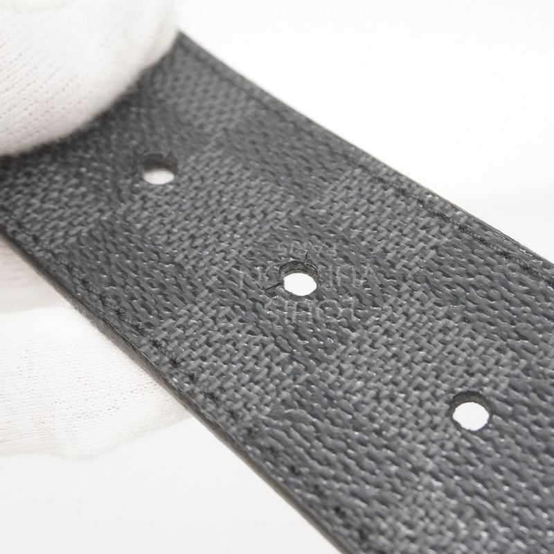 Louis Vuitton Belt Damier Graphite Suntulle LV Initial M9808 Black Men's