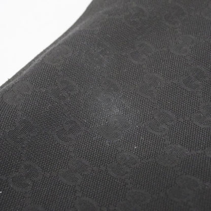 Gucci Shoulder Bag GG Canvas 120842 Canvas Black Silver Hardware Women's