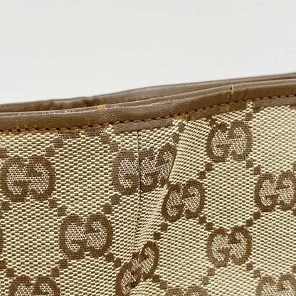 Gucci Tote Bag GG Canvas 90481 Canvas Brown Silver Hardware Ladies