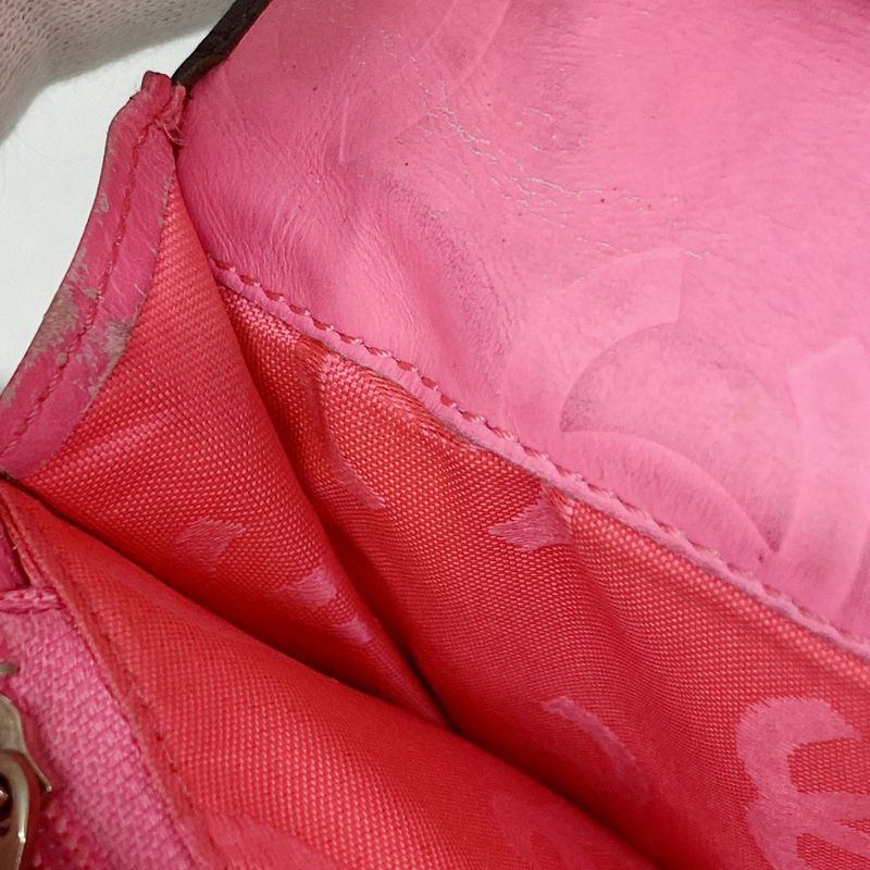 Chanel Long Wallet Cambon Lambskin Black Silver Hardware Women's