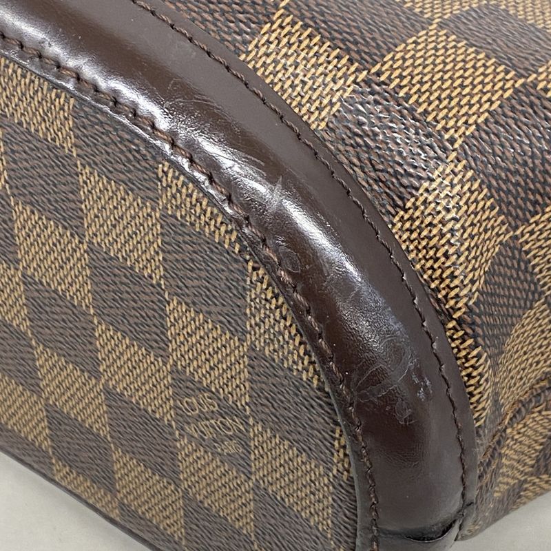 Louis Vuitton Tote Bag Damier Manosque PM N51121 Ebene Ladies