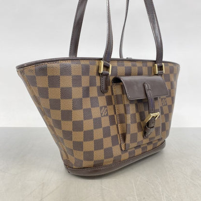 Louis Vuitton Tote Bag Damier Manosque PM N51121 Ebene Ladies