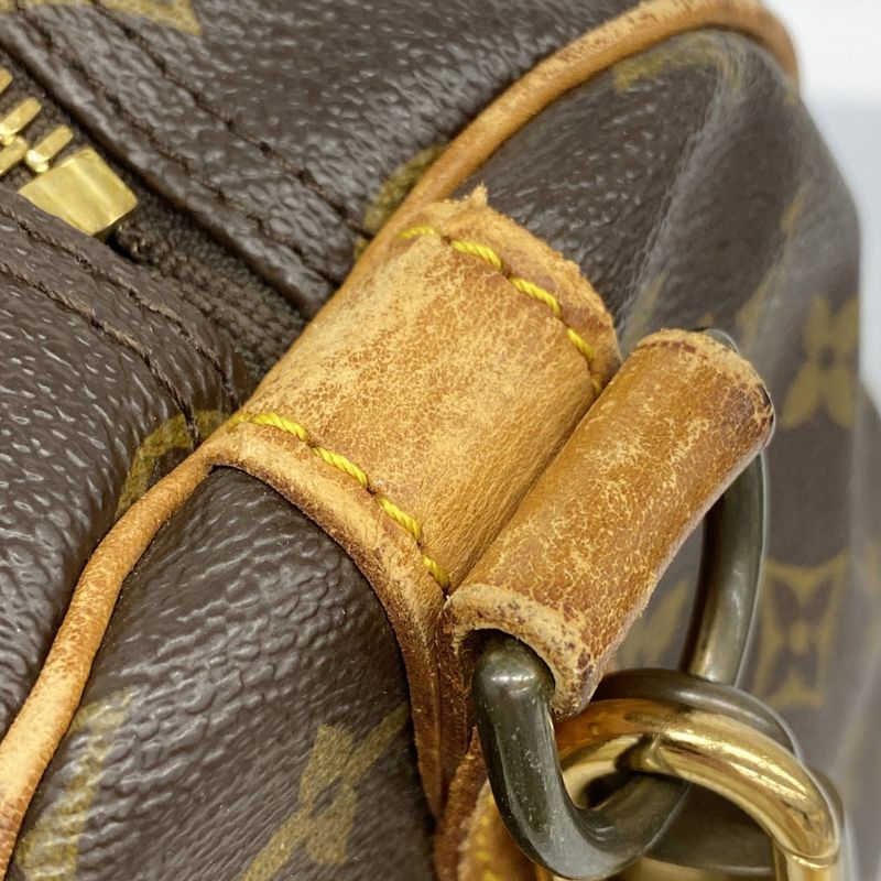 Louis Vuitton Boston Bag Monogram Keepall Bandoliere 45 M41418 Brown Men Women