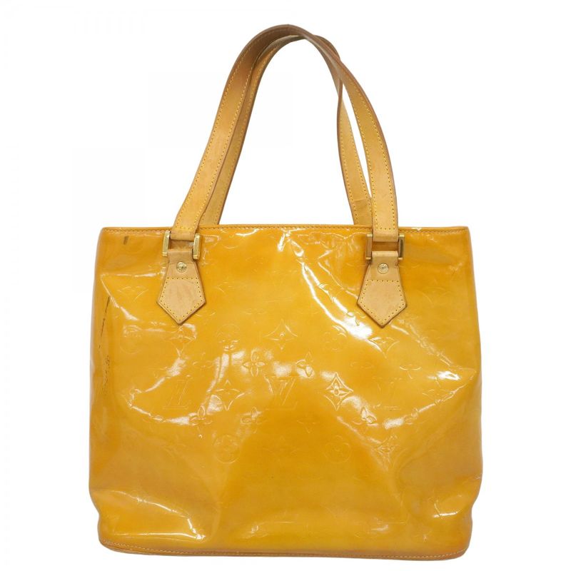 Louis Vuitton Tote Bag Vernis Houston M91004 Beige Ladies