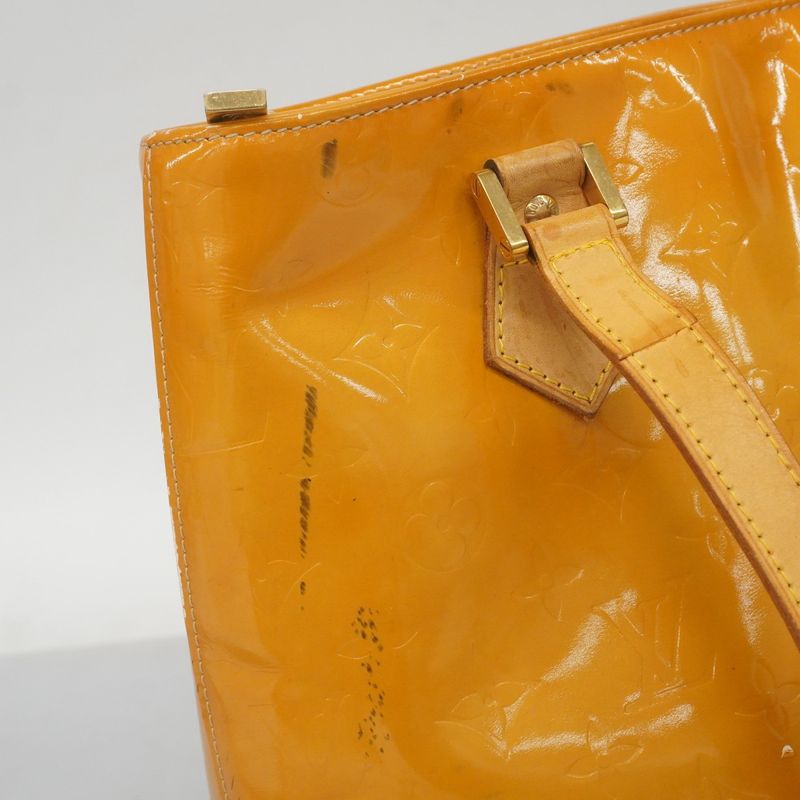 Louis Vuitton Tote Bag Vernis Houston M91004 Beige Ladies