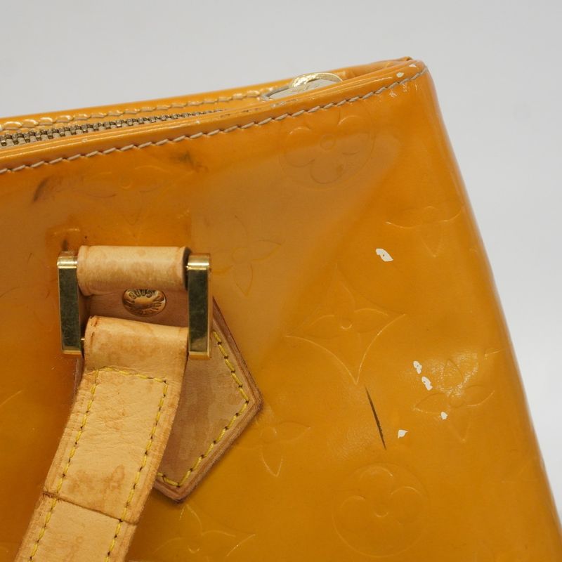 Louis Vuitton Tote Bag Vernis Houston M91004 Beige Ladies