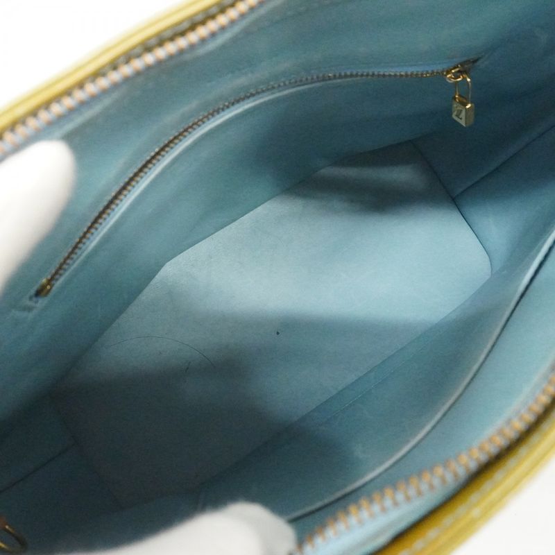 Louis Vuitton Tote Bag Vernis Houston M91005 Baby Blue Ladies