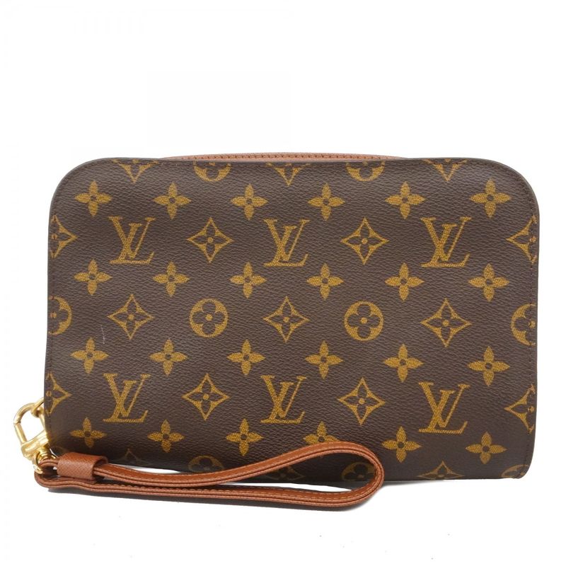 Louis Vuitton Clutch Bag Monogram Orsay M51790 Brown Men's