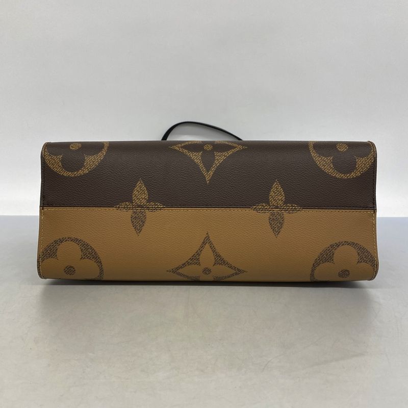 Louis Vuitton Tote Bag Monogram Giant Reverse On The Go PM M45321 Brown 2way
