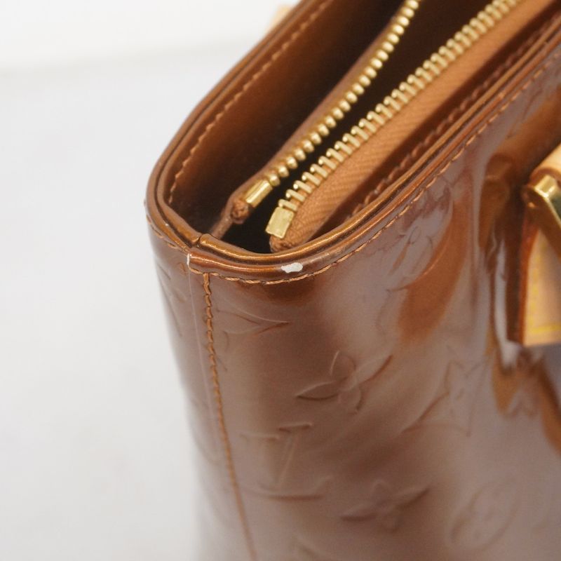 Louis Vuitton Tote Bag Vernis Houston M91122 Bronze Ladies