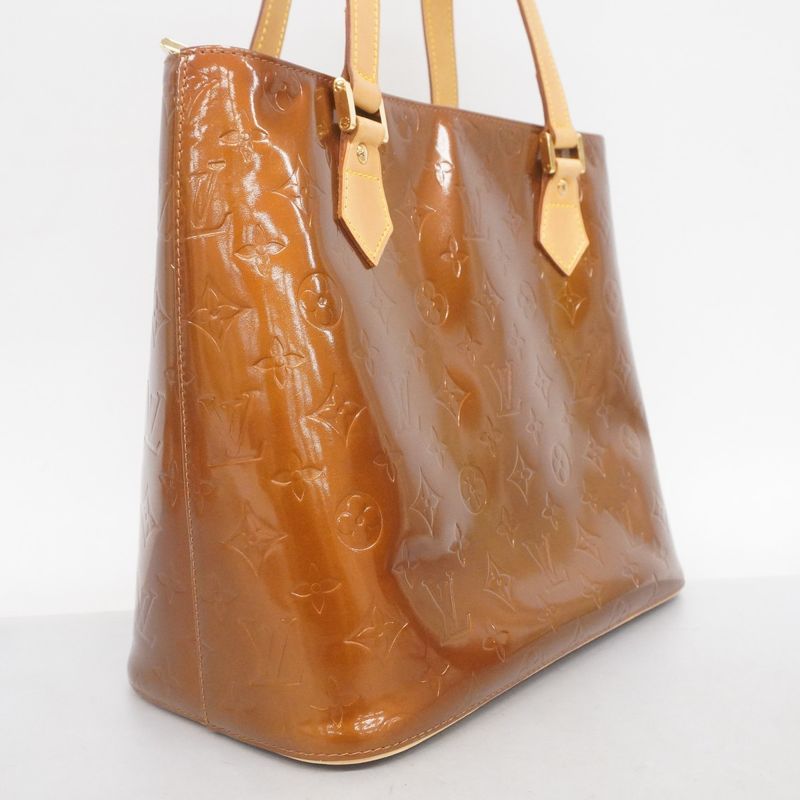 Louis Vuitton Tote Bag Vernis Houston M91122 Bronze Ladies