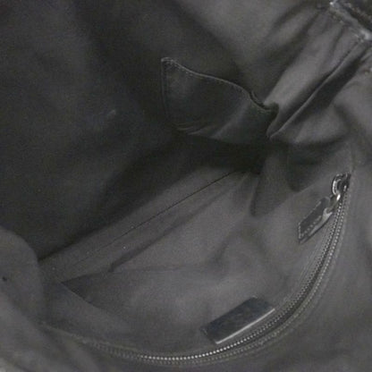 Gucci Shoulder Bag GG Canvas 145857 Canvas Black Silver Hardware Women's