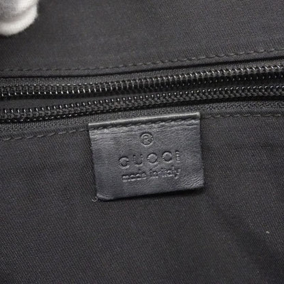 Gucci Shoulder Bag GG Canvas 145857 Canvas Black Silver Hardware Women's