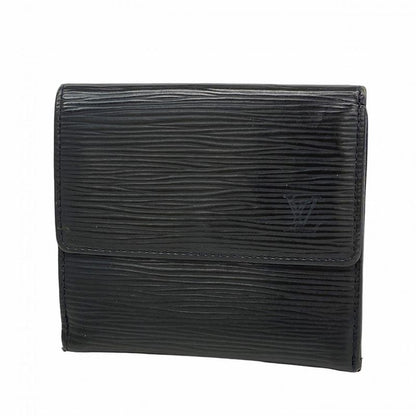 Louis Vuitton Trifold Wallet Epi Portomonebier Carte Cles Di M63482 Noir Black
