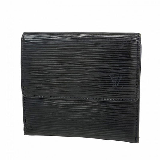 Louis Vuitton Trifold Wallet Epi Portomonebier Carte Cles Di M63482 Noir Black