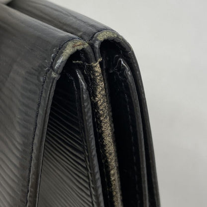 Louis Vuitton Trifold Wallet Epi Portomonebier Carte Cles Di M63482 Noir Black