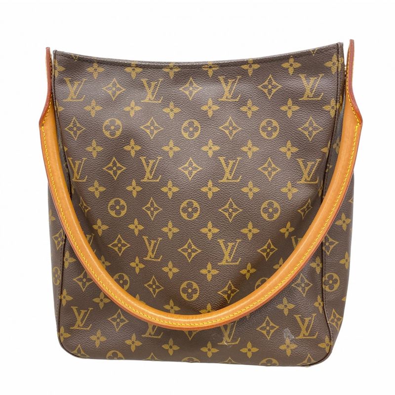 Louis Vuitton Shoulder Bag Monogram Looping GM M51145 Brown Ladies