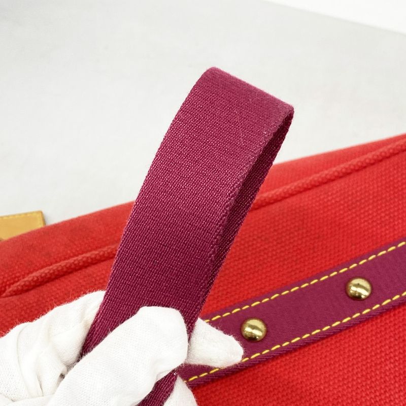 Louis Vuitton Tote Bag Antigua Cabas MM M40034 Rouge Ladies