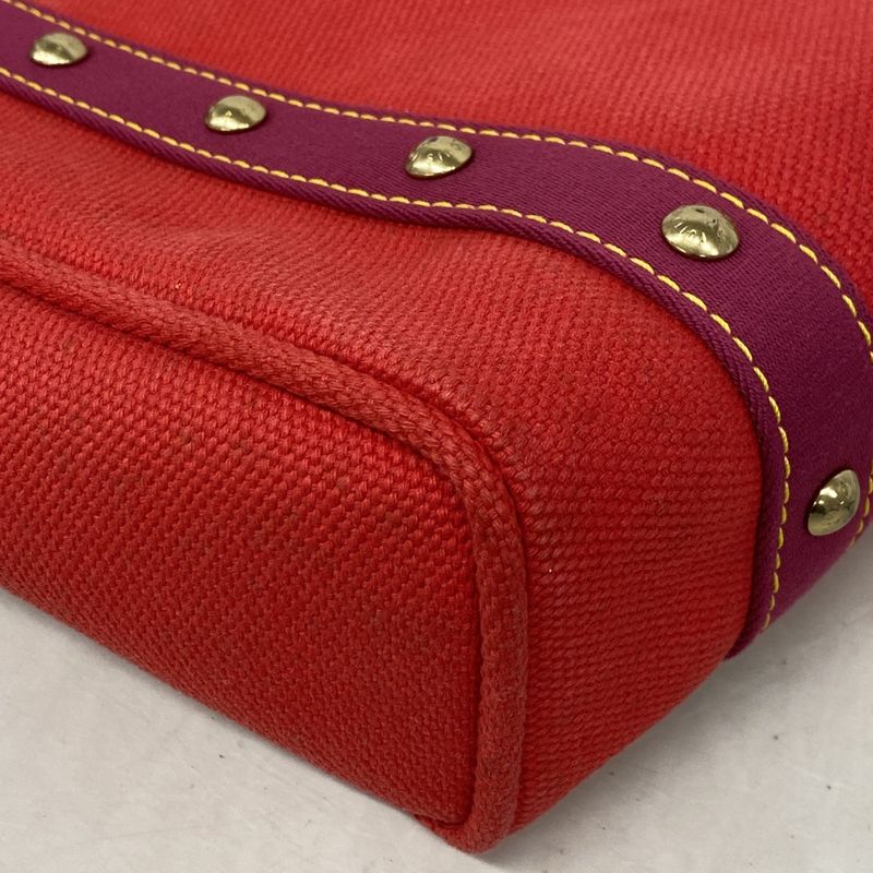 Louis Vuitton Tote Bag Antigua Cabas MM M40034 Rouge Ladies