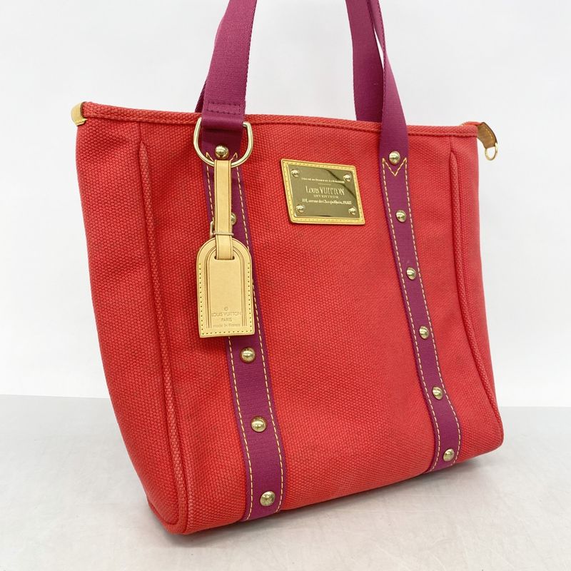 Louis Vuitton Tote Bag Antigua Cabas MM M40034 Rouge Ladies